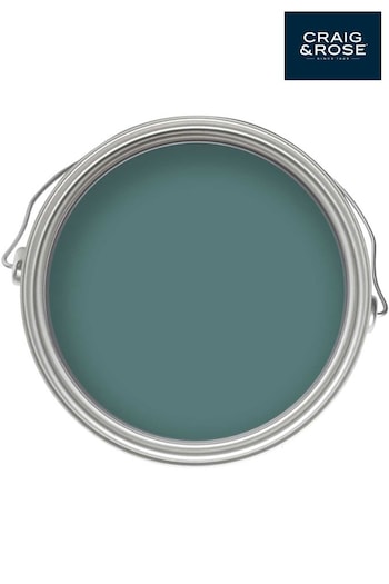 Craig & Rose Turquoise Blue Chalky Emulsion French Turquoise 2.5Lt Paint (212537) | £42
