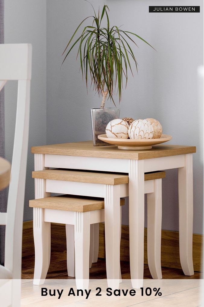 Cream Nest Of Tables Next Official Site