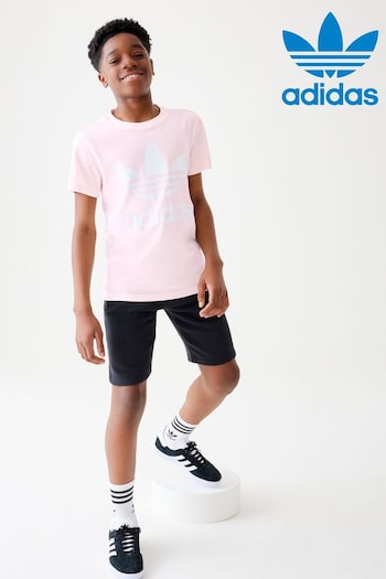 adidas credit Originals Light Pink Trefoil T-Shirt (212794) | £18