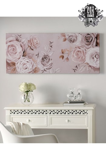 Art For The Home Pink Mixed Media Rose Trial Wall Art (213483) | £38