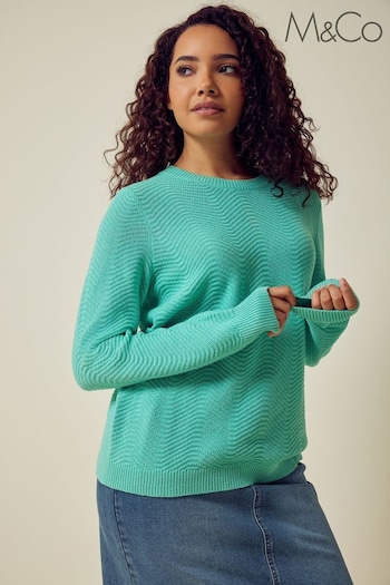M&Co Green Knitted Jumper (213597) | £29