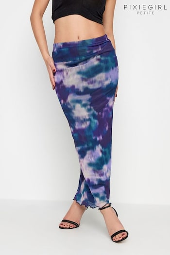 PixieGirl Petite Purple Maxi Mesh Skirt (213701) | £29