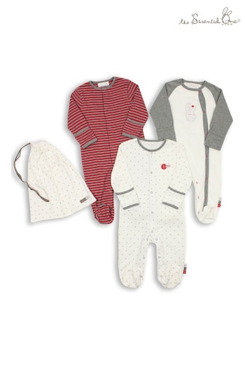 The Essential One Unisex Baby Ditsy Star Sleepsuits Three Pack (213759) | £30