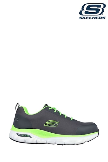Skechers For Grey Work Arch Fit Ringstap Slip Resistant Mens Trainers (214045) | £99