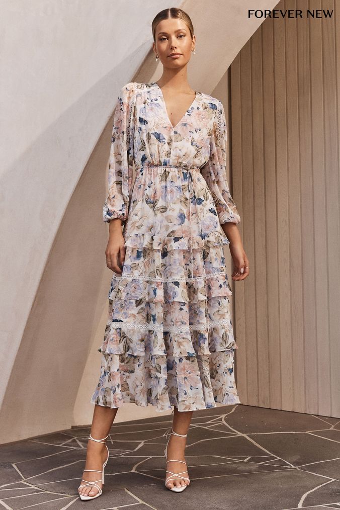 Forever new shine store lace floral dress
