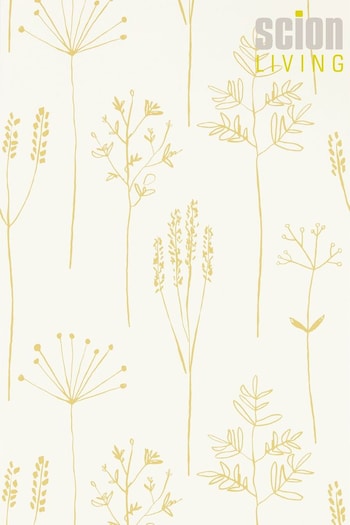 Scion Yellow Stipa Wallpaper Wallpaper (214597) | £38