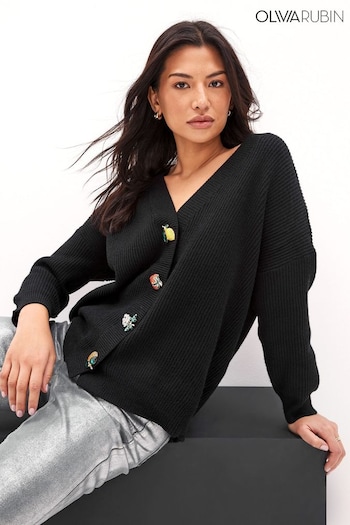 Olivia Rubin Frankie Rib Knit Longline Cardigan (214683) | £210