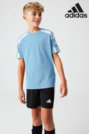 adidas Light Blue Squadra 21 Junior T-Shirt (214770) | £13