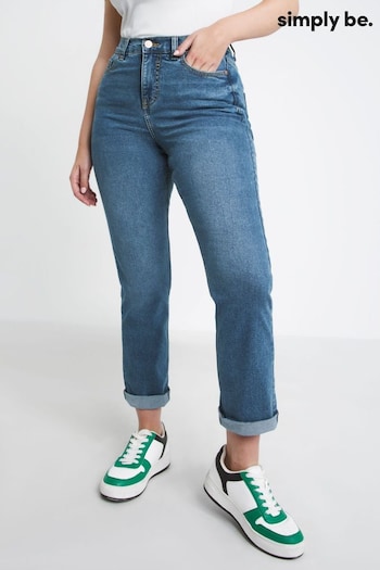 Simply Be Blue 24/7 Straight Leg Jeans (214812) | £26