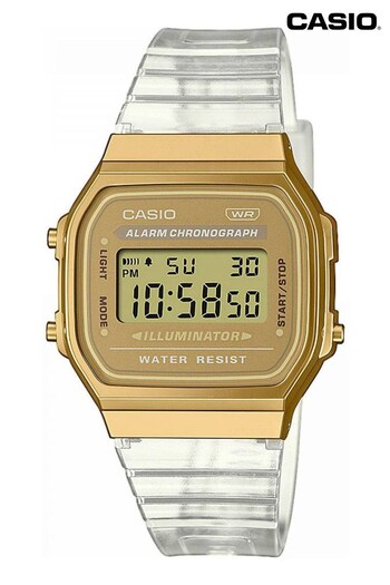 Casio 'Collection' Gold and Clear Stainless Steel Quartz Watch (215077) | £50
