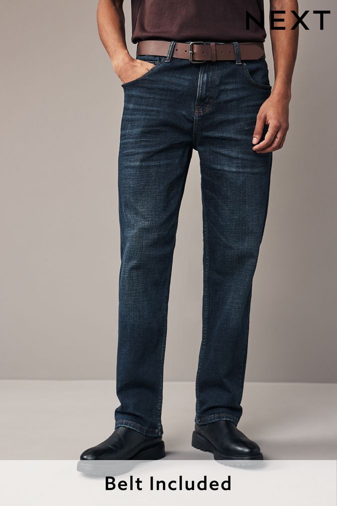 Men s Straight Fit Jeans Slim Straight Cut Jeans Next