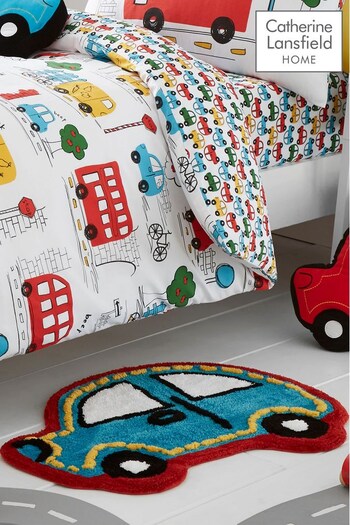 Catherine Lansfield Blue Car Rug (215385) | £17