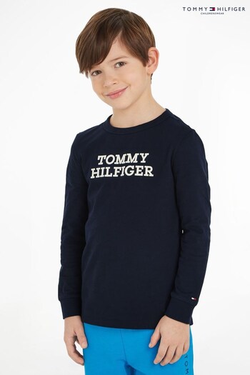 Tommy Hilfiger Kids Blue Logo T-Shirt (215541) | £29 - £33