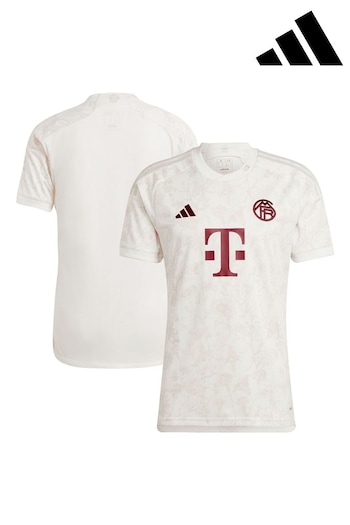 adidas White FC Bayern Third Shirt 2023-24 (216150) | £80