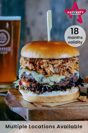 AS Gourmet Burger Meal & Craft Beer for Two Gift Experience (216379) | £45