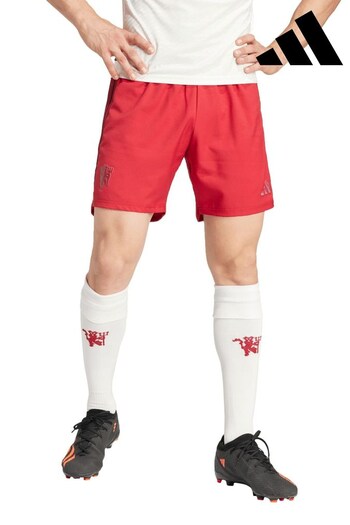 adidas fall Red Manchester United Third Authentic Change Shorts 2023-24 (216701) | £45