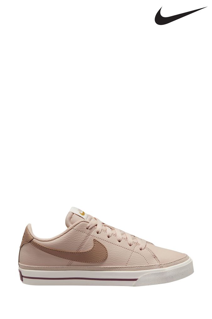 Ladies nike leather on sale trainers