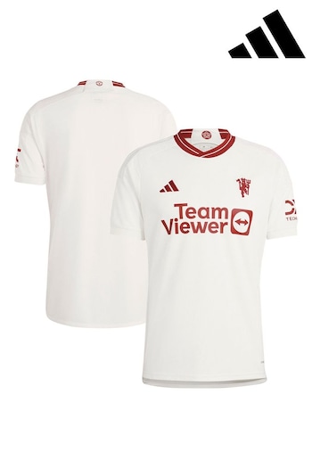 adidas White Manchester United Third Shirt 2023-24 (217188) | £80