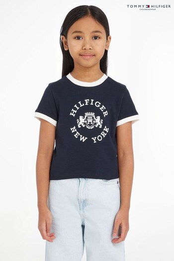 Tommy Hilfiger Kids Blue Crest T-Shirt (217288) | £22 - £26