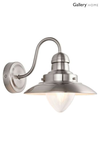 Gallery Home Silver Theo Wall Light (217425) | £50