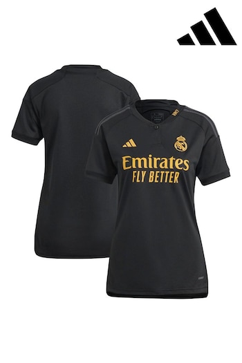 adidas Black Real Madrid Third Shirt 2023-24 Menss (217441) | £80