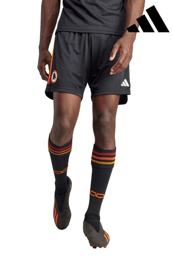 adidas Black Roma Third Shorts 2023-24 (217690) | £38