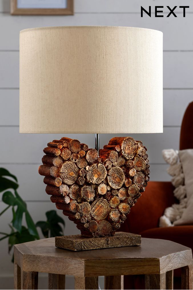 Heart table lamp hot sale next