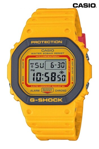 Casio 'G-SHOCK DW-5610Y' Yellow Plastic/Resin Quartz Watch (218804) | £100