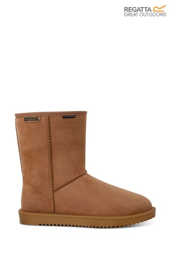 Regatta Womens Risley Waterproof Faux Fur Lined Brown Boots (218992) | £35