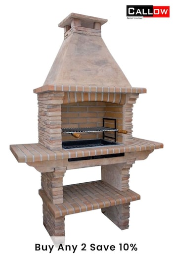 Callow Brown Garden Masonry Charcoal BBQ (219190) | £950