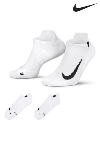 Nike White Run Trainer Socks Two Pack (219458) | £17