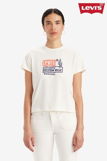 Levi's® Western Wear Egret Graphic Classic T-Shirt (219511) | £30
