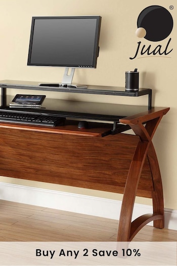 Jual Walnut Helsinki Wooden Computer Desk (219625) | £430