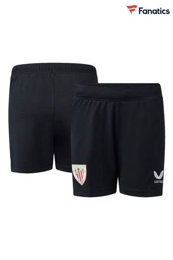 Fanatics Athletic Bilbao Home Black Shorts 2023-24 (220391) | £35