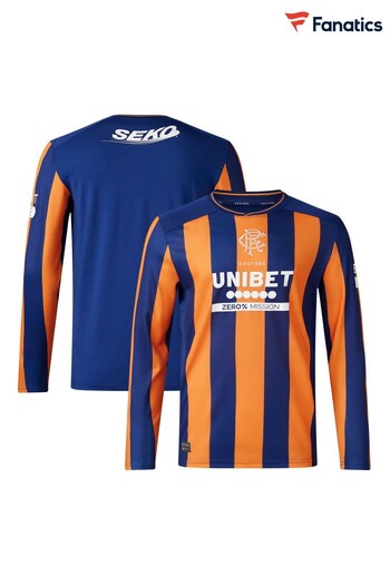 Fanatics Orange Glasgow Rangers Third Long Sleeve Shirt 2023-24 (220568) | £75