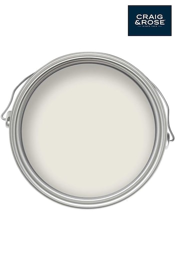 Craig & Rose White Chalky Emulsion Iona White 2.5Lt Paint (220757) | £42