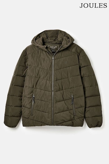 Joules Pearson Green Padded Shower Resistant Coat (221289) | £99.95