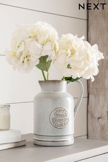 Grey Fresh Blooms Ceramic Jug (221468) | £20