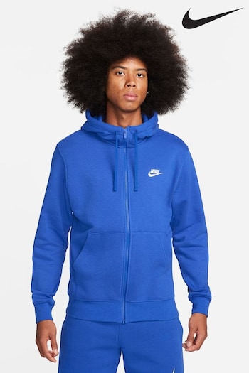Nike Blue Club Zip Through Hoodie (221982) | £70