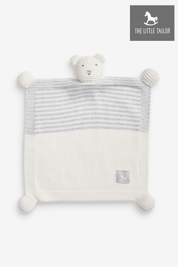 The Little Tailor Cream Baby Soft Knitted Teddy Comforter (222087) | £20