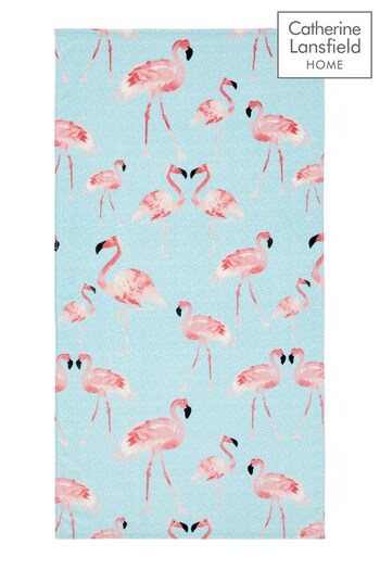 Catherine Lansfield Flamingo Beach Towel (222284) | £10