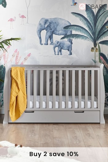 Obaby Grey Stamford Classic Cot Bed (222432) | £355