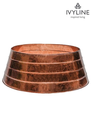 Ivyline Copper Metal Christmas Tree Skirt (222451) | £40