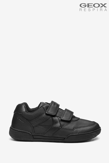 Geox Junior Boys' Poseido Black Comb Shoes (223006) | £57.50