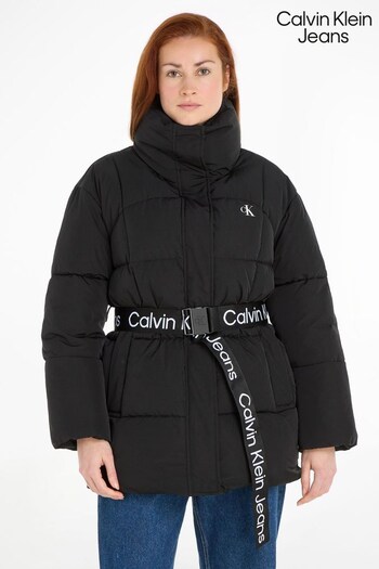 Calvin Klein Jeans Belted Long Puffer Jacket (223236) | £320