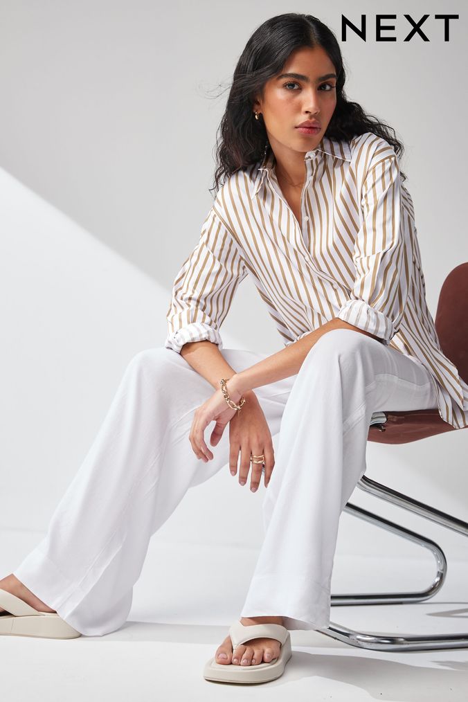 Buy Women s Longline 100 Cotton Tops Online Next UK