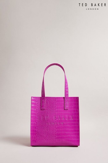 Ted Baker Pink Reptcon Imitation Croc Small Icon Bag (224060) | £40