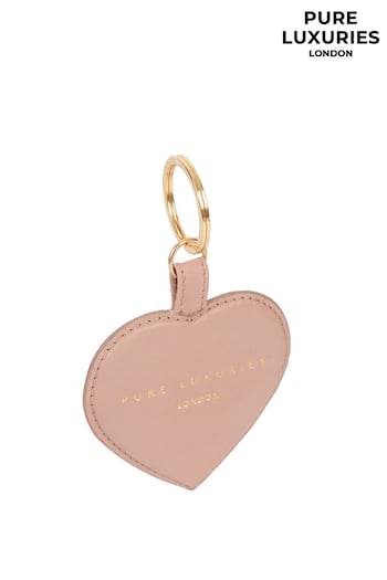 Pure Luxuries London Albany Leather Heart Keyring (224268) | £20