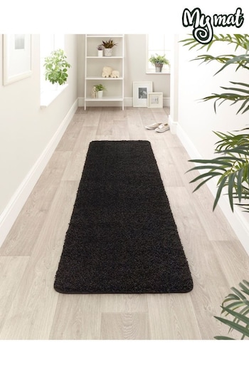 My Rug Black Washable And Stain Resistant And So Soft Textured Rug (224676) | £26 - £127