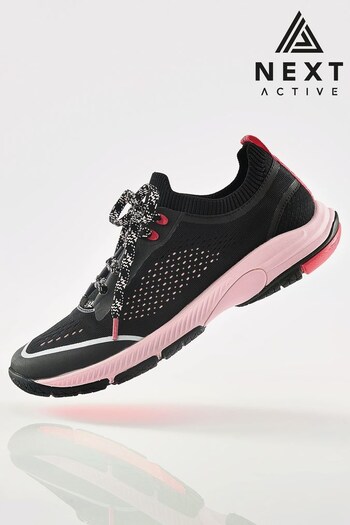 Black & Pink Next Active Sports V254W Running Trainers (224837) | £55